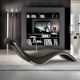 Chaise longue SYLVESTER Cattelan Italia, Simili-cuir argila