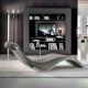 Chaise longue SYLVESTER Cattelan Italia, Simili-cuir canova