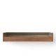 Console bureau mural STOCKHOLM Punt, noyer supermat finition aluminium bronze