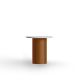 Table d'appoint DUNE Punt, silestone calacata et base ambre