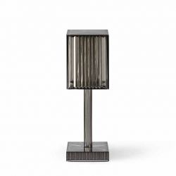 Lampe de Table sans fil GATSBY Prisma, finition fumé