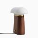 Lampe de table NOVA Woud, piétement noyer