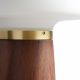 Lampe de table NOVA Woud, piétement noyer