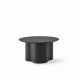Table basse STELLA Ø 70 cm base et plateau laqué ardoise