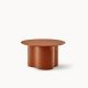 Table basse STELLA Ø 70 cm base et plateau laqué caldera