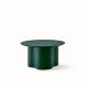 Table basse STELLA Ø 70 cm base et plateau laqué sapin