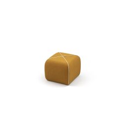 Pouf CROSSED B-Line tissu ou cuir