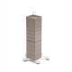 Colonne de rangement SPINNY Acier blanc - cumin B-Line