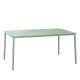 Table rectangulaire vert menthe alu YARD Emu