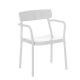 Fauteuil empilable blanc GRACE Emu