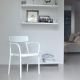 Fauteuil empilable blanc GRACE Emu