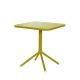 Table pliante moutarde, 70 x 70 GRACE Emu