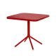Table pliante rouge cerise, 80 x 80 GRACE  Emu