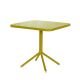 Table pliante moutarde, 80 x 80 GRACE  Emu