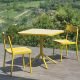 Table pliante et chaises moutarde GRACE Emu