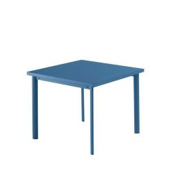 Table carrée bleu mat STAR Emu