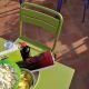 Table rectangulaire et chaise vertes STAR Emu