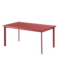 Table rectangulaire rouge écarlate STAR Emu