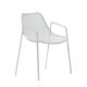 Fauteuil empilable blanc ROUND Emu