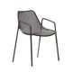 Fauteuil empilable fer ancien ROUND Emu