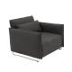 Fauteuil convertible gris foncé CORD Softline