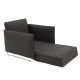 Fauteuil convertible gris foncé CORD Softline