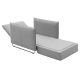 Fauteuil convertible gris clair CORD Softline