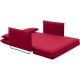 Canapé convertible rouge CORD Softline