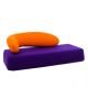 Méridienne violet-mandarine CHAT Softline