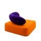 Fauteuil mandarine-violet CHAT Softline