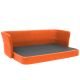 Canapé convertible mandarine couchage ouvert CARMEN Softline