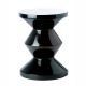 Tabouret table d'appoint coloris noir ZIG ZAG Pols Potten