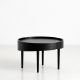 Table basse chêne teinté noir SKIRT Woud