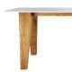 Table rectangulaire plateau blanc Hi-Macs, pieds frêne OM 1.0 Mjiila
