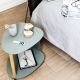 Table basse CURVE L vert pastel & cuir Nupo vert pastel Lind DNA