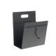 Porte-revues modèle M, cuir Nupo anthracite, intérieur anthracite HOLDER Lind DNA