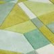 Détail du motif du tapis design vert TAVERN Toulemonde Bochart