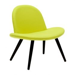 Chaise lounge tissu Divina coloris vert anis ORLANDO Softline