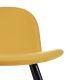 Chaise lounge tissu Divina coloris jaune d'or ORLANDO Softline