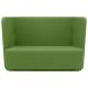 Canapé dossier bas BASKET tissu Felt vert Softline