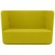 Canapé dossier bas BASKET tissu Felt jaune Softline
