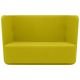 Canapé dossier bas BASKET tissu Felt jaune Softline