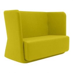 Canapé BASKET tissu Felt jaune Softline