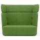 Canapé dossier haut BASKET tissu Felt vert Softline