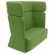 Canapé dossier haut BASKET tissu Felt vert Softline