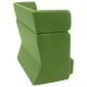 Canapé dossier haut BASKET tissu Felt vert Softline