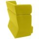 Canapé dossier haut BASKET tissu Felt jaune Softline