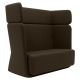 Canapé dossier haut BASKET tissu Felt moka Softline