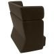 Canapé dossier haut BASKET tissu Felt moka Softline