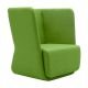 Fauteuil dossier bas BASKET  tissu Felt vert Softline